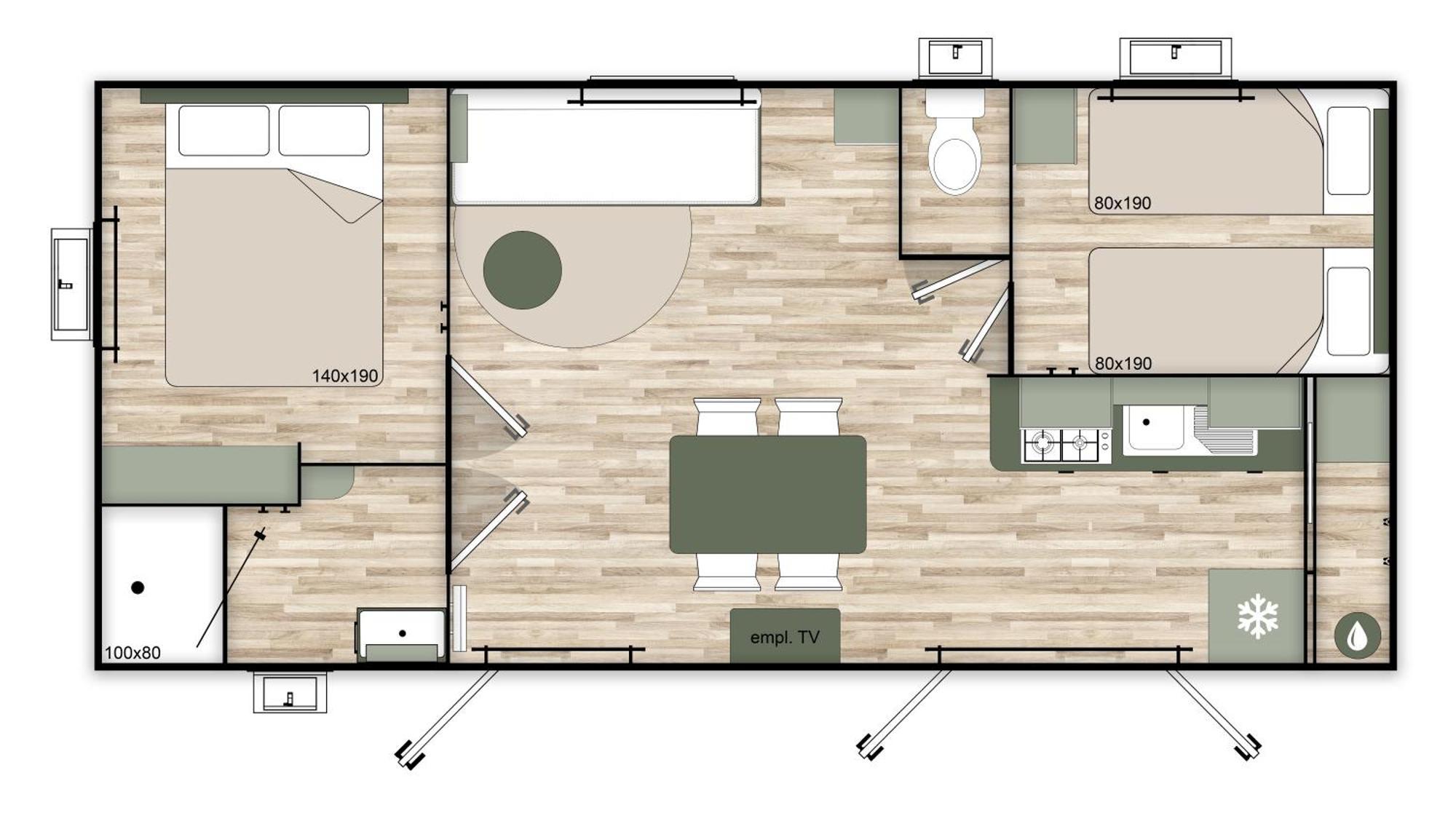 Camping Le Clos Des Pins Longeville-sur-Mer Exteriör bild